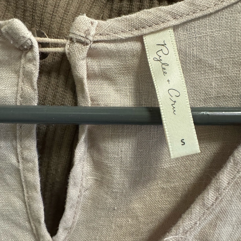 Rylee + Cru Vienna - 100% Linen Midi Dress Small - Like New - Picture 3 of 5